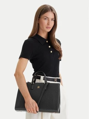 Obrázek produktu Tommy Hilfiger Kabelka Th Daily Satchel Mono AW0AW18418 Černá