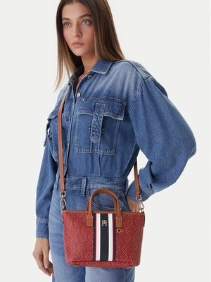 Obrázek produktu Tommy Hilfiger Kabelka Th Monoplay Mini Tote Stripe Le AW0AW18389 Červená