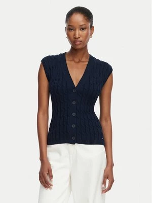 Obrázek produktu Tommy Hilfiger Kardigan Mid Gg Cable WW0WW50075 Tmavomodrá Regular Fit