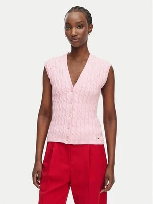 Obrázek produktu Tommy Hilfiger Kardigan WW0WW50075 Světle růžová Slim Fit
