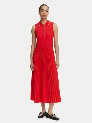 Obrázek produktu Tommy Hilfiger Každodenní šaty 1985 Pleated WW0WW49621 Červená Regular Fit
