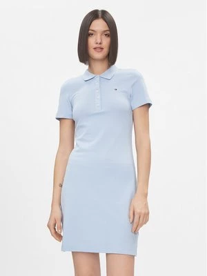 Obrázek produktu Tommy Hilfiger Každodenní šaty 1985 WW0WW37853 Světle modrá Slim Fit