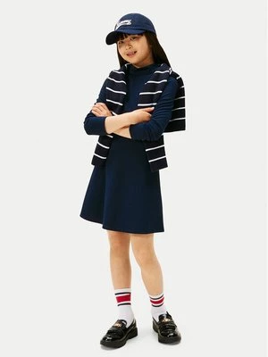 Obrázek produktu Tommy Hilfiger Každodenní šaty Essential Skater KG0KG08790 S Tmavomodrá Regular Fit