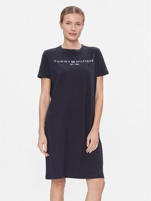 Obrázek produktu Tommy Hilfiger Každodenní šaty Rlx Corp Logo Tshirt Drs Ss WW0WW41013 Tmavomodrá Regular Fit
