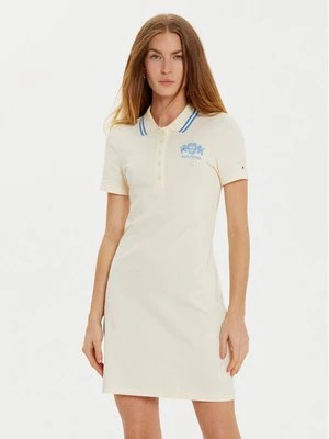 Obrázek produktu Tommy Hilfiger Každodenní šaty Varsity WW0WW43841 Béžová Slim Fit