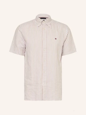 Obrázek produktu Tommy Hilfiger Košile S Krátkým Rukávem Regular Fit S Lnem béžová / bílá