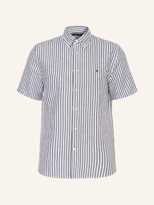 Obrázek produktu Tommy Hilfiger Košile S Krátkým Rukávem Regular Fit S Lnem bílá / tmavě modrá