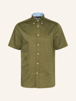 Obrázek produktu Tommy Hilfiger Košile S Krátkým Rukávem Regular Fit S Lnem olivová