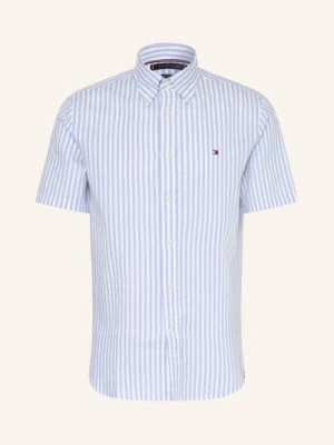 Obrázek produktu Tommy Hilfiger Košile S Krátkým Rukávem Regular Fit S Lnem tmavě modrá / bílá
