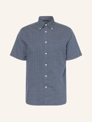 Obrázek produktu Tommy Hilfiger Košile S Krátkým Rukávem Regular Fit S Lnem tmavě modrá / tmavě modrá / bílá