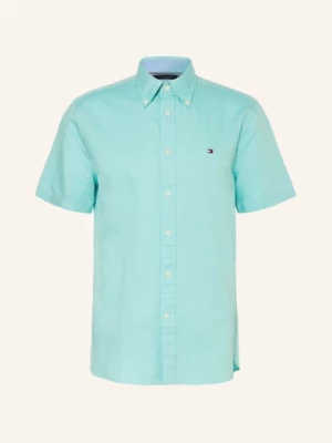Obrázek produktu Tommy Hilfiger Košile S Krátkým Rukávem Regular Fit S Lnem tyrkysová