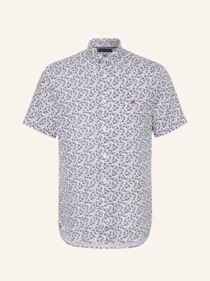 Obrázek produktu Tommy Hilfiger Košile S Krátkým Rukávem Regular Fit Z Lnu bílá / tmavě modrá