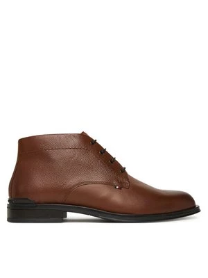 Obrázek produktu Tommy Hilfiger Kotníková obuv Corporate Hilfiger Lth Boot FM0FM05697 Hnědá