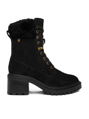 Obrázek produktu Tommy Hilfiger Kotníková obuv Th Shearling Lace Up Boot FW0FW08999 Černá