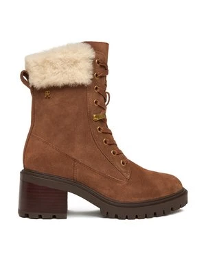 Obrázek produktu Tommy Hilfiger Kotníková obuv Th Shearling Lace Up Boot FW0FW08999 Hnědá
