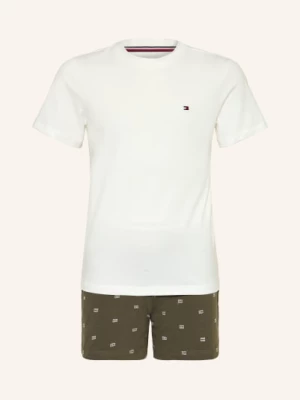 Obrázek produktu Tommy Hilfiger Krátké Pyžamo khaki / bílá
