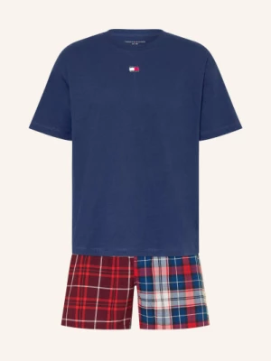 Obrázek produktu Tommy Hilfiger Krátké Pyžamo tmavě modrá / červená / bílá
