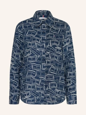 Obrázek produktu Tommy Hilfiger Lněná Košilová Halenka tmavě modrá / bílá