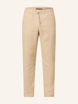 Obrázek produktu Tommy Hilfiger Lněné Kalhoty Harlem Regular Tapered Fit světle hnědá