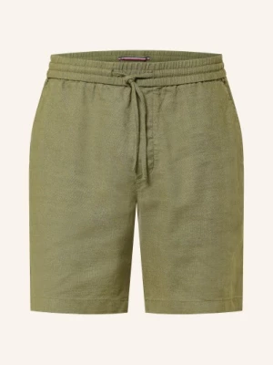Obrázek produktu Tommy Hilfiger Lněné Šortky Dover Regular Fit olivová