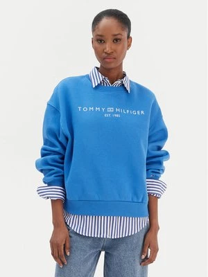 Obrázek produktu Tommy Hilfiger Mikina Corp Logo WW0WW47831 Modrá Regular Fit