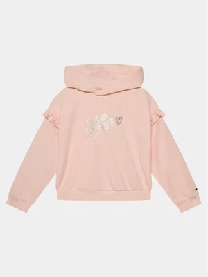 Obrázek produktu Tommy Hilfiger Mikina Hilfiger Script Ruffle Hoodie KG0KG07720 Růžová Regular Fit