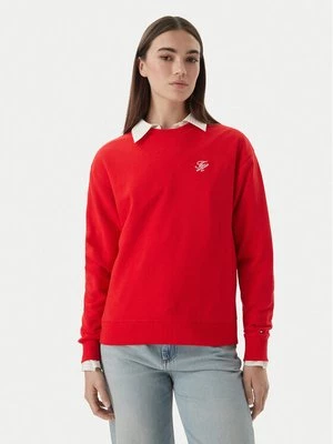 Obrázek produktu Tommy Hilfiger Mikina Logo Embroidery WW0WW48724 Červená Relaxed Fit