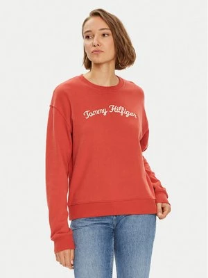Obrázek produktu Tommy Hilfiger Mikina Modern Script WW0WW42615 Červená Regular Fit