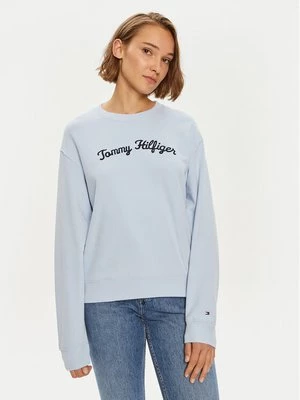 Obrázek produktu Tommy Hilfiger Mikina Modern Script WW0WW42615 Světle modrá Regular Fit