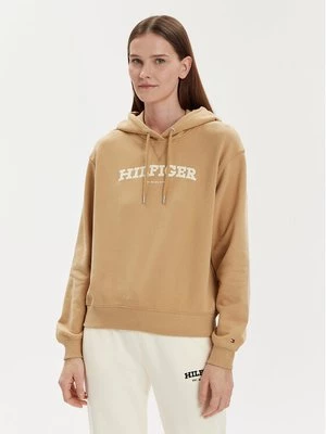 Obrázek produktu Tommy Hilfiger Mikina Monotype Flock WW0WW41236 Béžová Relaxed Fit
