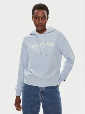Obrázek produktu Tommy Hilfiger Mikina Monotype Flock WW0WW41236 Světle modrá Relaxed Fit