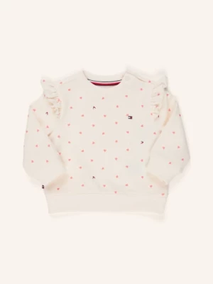 Obrázek produktu Tommy Hilfiger Mikina S Volánky krémová / světle červená