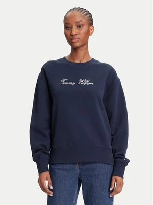 Obrázek produktu Tommy Hilfiger Mikina Script WW0WW47159 Tmavomodrá Regular Fit