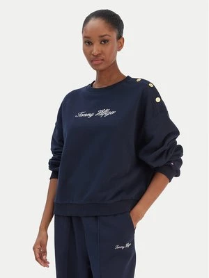 Obrázek produktu Tommy Hilfiger Mikina Script WW0WW48783 Tmavomodrá Relaxed Fit