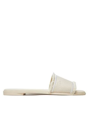Obrázek produktu Tommy Hilfiger Nazouváky Fringe Canvas Flat Sandal FW0FW08908 Béžová