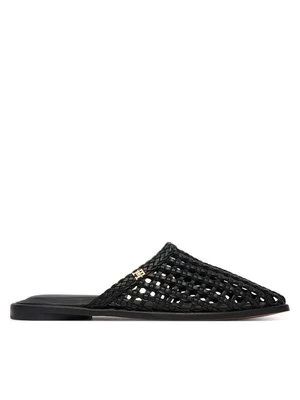 Obrázek produktu Tommy Hilfiger Nazouváky Hilfiger Leather Mix Flat Mule FW0FW09280 Černá