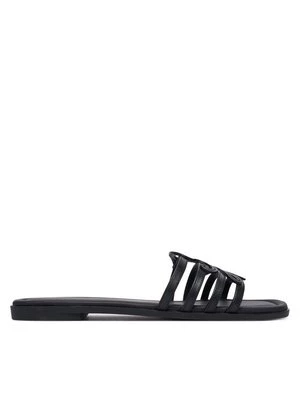 Obrázek produktu Tommy Hilfiger Nazouváky Th Script Flat Mule Lth FW0FW09368 Černá