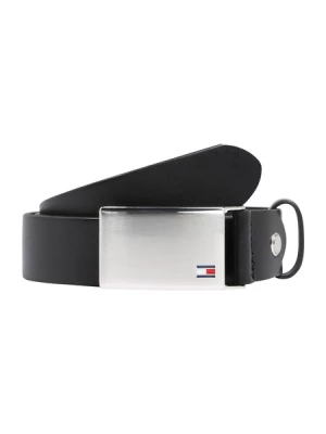 Obrázek produktu TOMMY HILFIGER Opasek 'Plaque'  černá / stříbrná