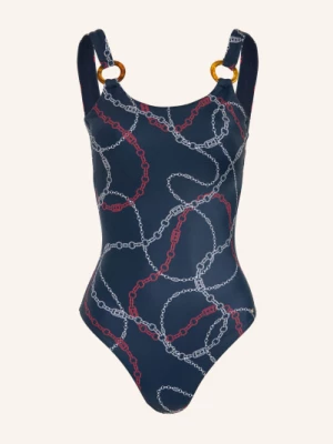 Obrázek produktu Tommy Hilfiger Plavky tmavě modrá / tmavě červená / bílá