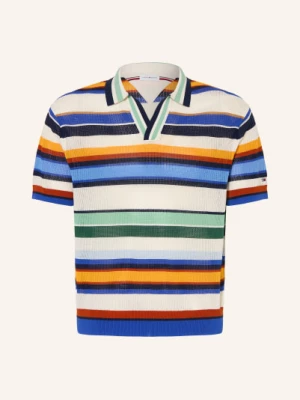 Obrázek produktu Tommy Hilfiger Pletené Polo Tričko modrá / oranžová / zelená