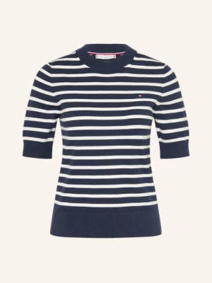 Obrázek produktu Tommy Hilfiger Pletené Tričko bílá / tmavě modrá