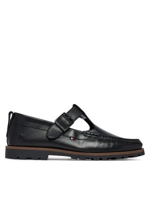 Obrázek produktu Tommy Hilfiger Polobotky Hilfiger Light Lth Buckle Loafer FM0FM05846 Černá
