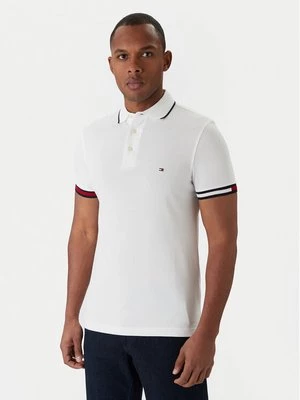 Obrázek produktu Tommy Hilfiger Polokošile Flag Cuff MW0MW38458 Bílá Slim Fit