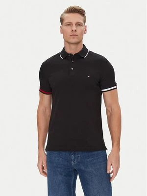 Obrázek produktu Tommy Hilfiger Polokošile Flag Cuff MW0MW38458 Černá Slim Fit