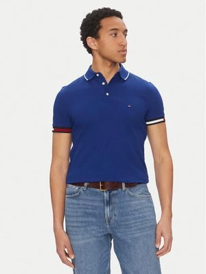 Obrázek produktu Tommy Hilfiger Polokošile Flag Cuff MW0MW38458 Modrá Slim Fit