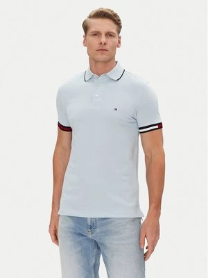 Obrázek produktu Tommy Hilfiger Polokošile Flag Cuff MW0MW38458 Světle modrá Slim Fit