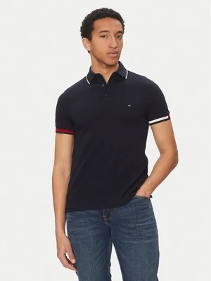Obrázek produktu Tommy Hilfiger Polokošile Flag Cuff MW0MW38458 Tmavomodrá Slim Fit