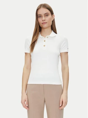 Obrázek produktu Tommy Hilfiger Polokošile Slim Gold Button Polo Ss WW0WW45436 Bílá Regular Fit