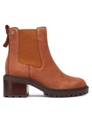 Obrázek produktu Tommy Hilfiger Polokozačky Th Nubuck Chelsea Cleated Heel FW0FW09158 Hnědá