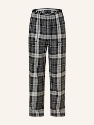 Obrázek produktu Tommy Hilfiger Pyžamové Kalhoty černá / bílá / světle šedá
